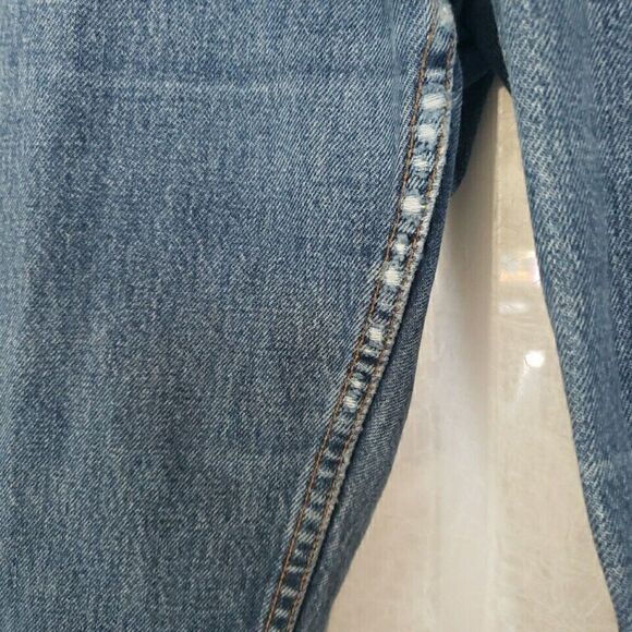 VTG Levi's 550 Jeans Relaxed Tapered 20 W S USA MADE High Rise 36 x 28 2000 Y2K - Picture 5 of 16